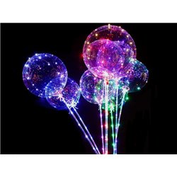 lot vrac de 50x ballons bulle led lumineux 1m