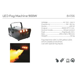 machine à fumée avec 3 led's ambrés 700w