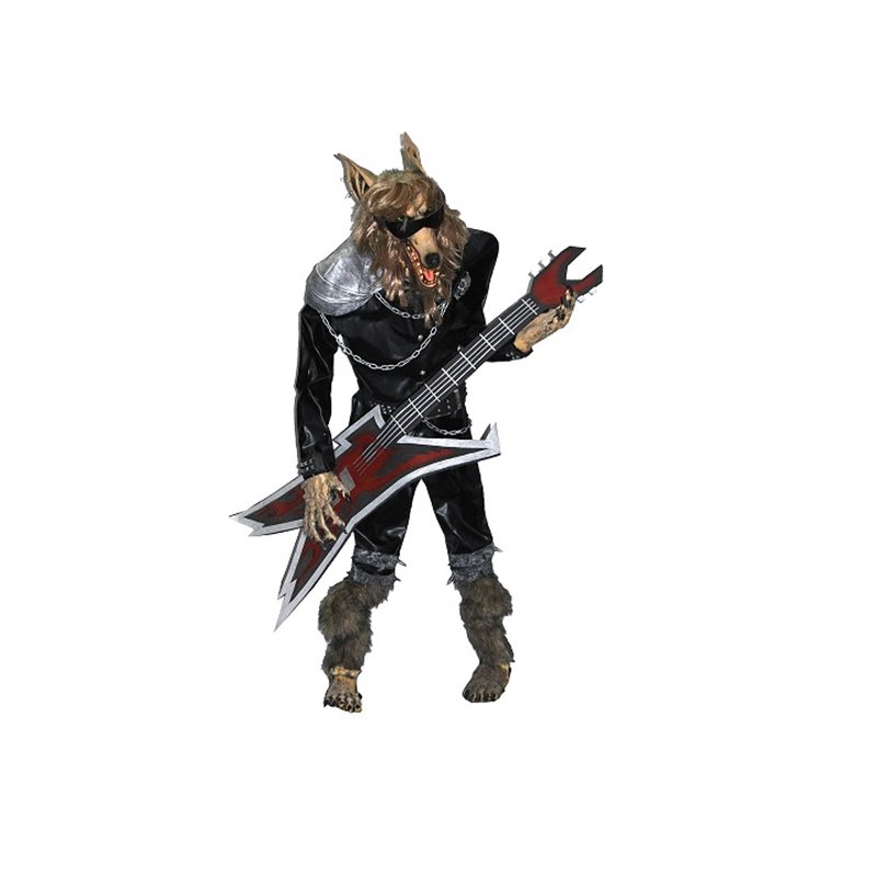 loup garou guitariste de rock 1.8m