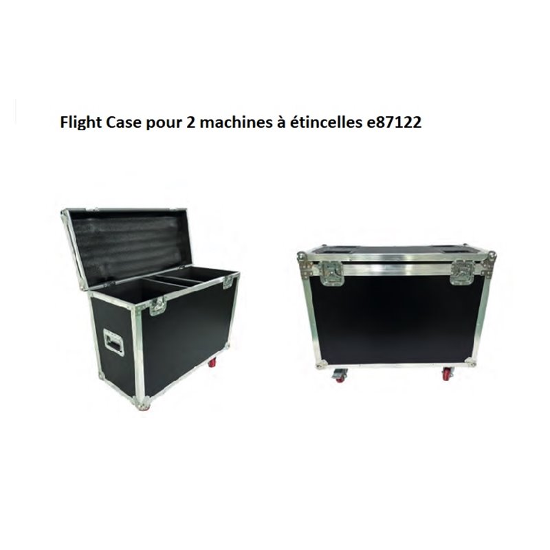 flight case pour 2 machines à étincelles froides ese87122