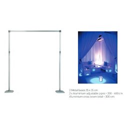 support structure aluminium pour toile de fond lounge 2/4mx3m