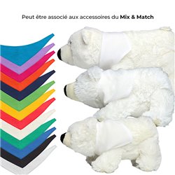 Peluche ours polaire M 20cm - Blanc