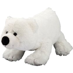 Peluche ours polaire L 30cm - Blanc