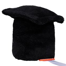 Peluche chapeau de diplômé Diamètre : 7cm - Noir