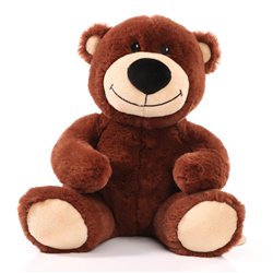 Peluche ours en RPET 24cm - Marron