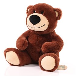 Peluche ours en RPET 24cm - Marron