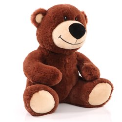 Peluche ours en RPET 24cm - Marron