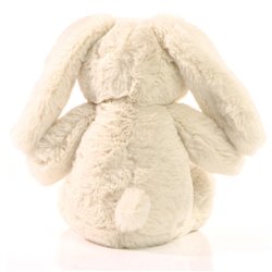 Peluche lapin M en RPET 25cm - Crème