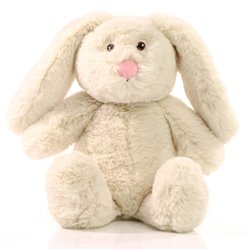 Peluche lapin S en RPET 21cm - Crème