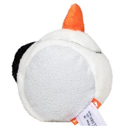 Peluche bonhomme de neige Diamètre : 7cm - Blanc