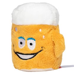 Peluche bière Diamètre : 7cm - Jaune