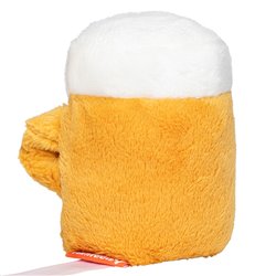 Peluche bière Diamètre : 7cm - Jaune