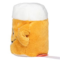 Peluche bière Diamètre : 7cm - Jaune