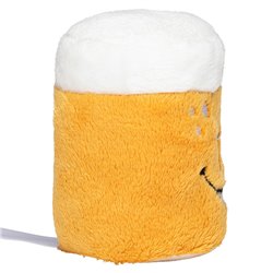 Peluche bière Diamètre : 7cm - Jaune