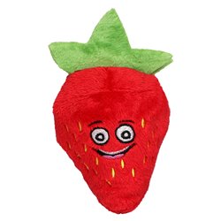 Peluche fraise **fin de série** Diamètre : 7cm - Rouge