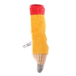 Peluche crayon Hauteur : 16 cm - Jaune