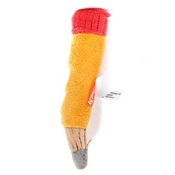 Peluche crayon Hauteur : 16 cm - Jaune