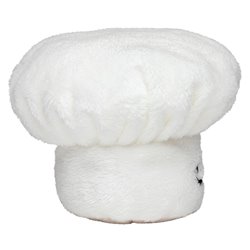 Peluche toque de cuisinier Diamètre : 7cm - Blanc