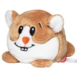 Peluche hamster Diamètre : 7cm - Marron