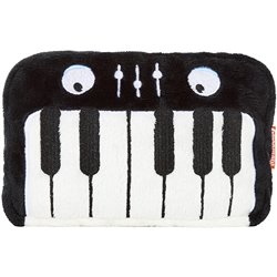 Peluche  clavier **fin de série** Hauteur : 16 cm - Noir/blanc