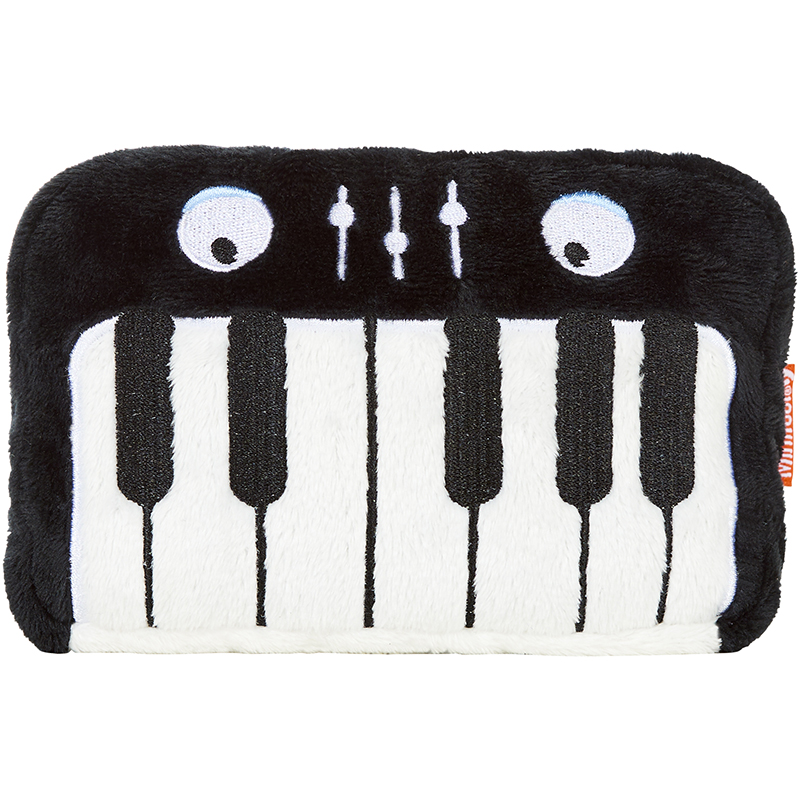 Peluche  clavier **fin de série** Hauteur : 16 cm - Noir/blanc