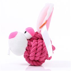 Peluche lapin 15cm - Rose