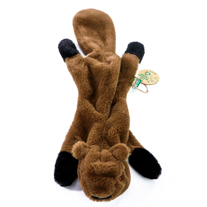 Peluche en RPET pour chien 60 cm - Brun