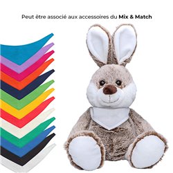 Peluche lapin 36cm - Marron