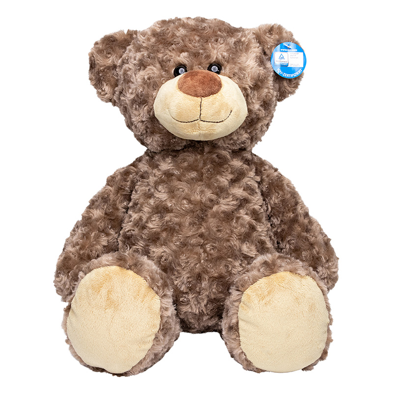 Peluche ours L 30cm - Marron clair