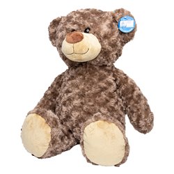 Peluche ours L 30cm - Marron clair