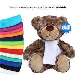 Peluche ours L 30cm - Marron clair