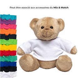 Peluche ours 16cm - Marron