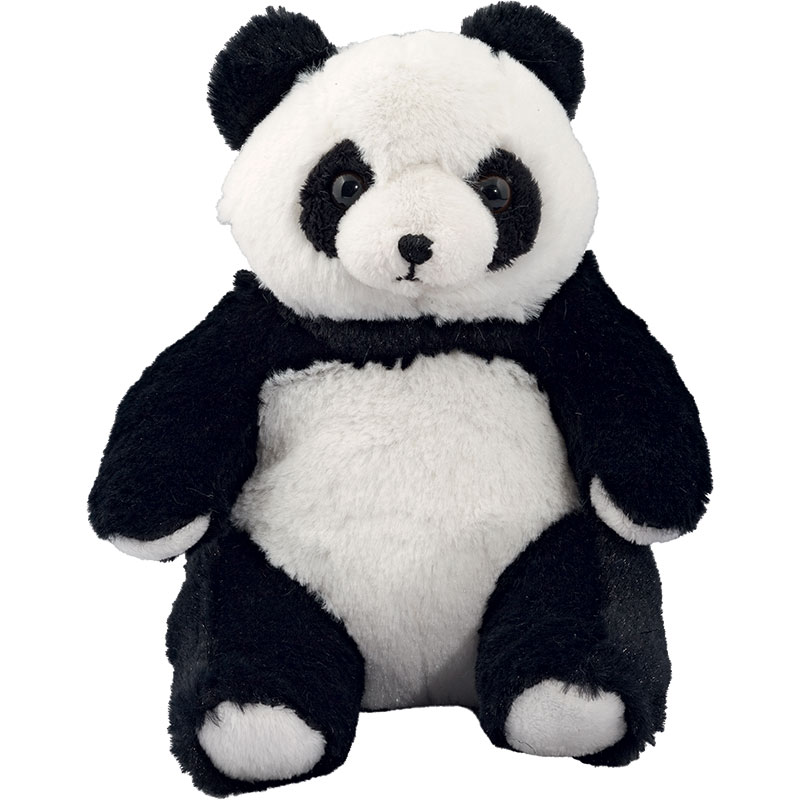 Peluche panda S 16cm - Noir-blanc