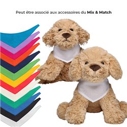 Peluche chien 24cm - Marron