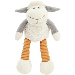 Peluche mouton M *fin de série* 16cm - Blanc/orange