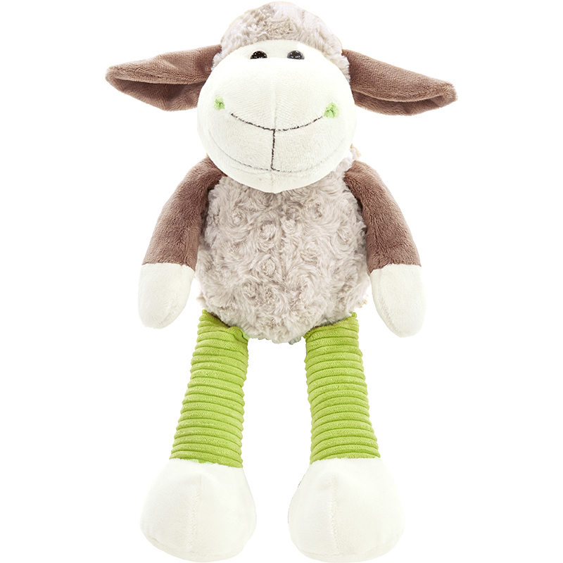 Peluche mouton L *fin de série* 21cm - Marron/vert