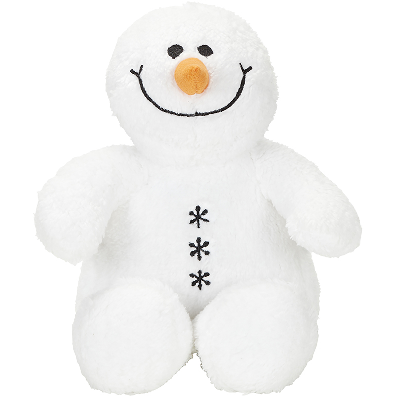 Peluche bonhomme de neige 20cm - Blanc