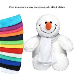 Peluche bonhomme de neige 20cm - Blanc