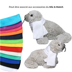 Peluche phoque 19cm - Gris