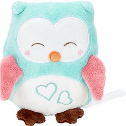 Peluche chouette 11cm - Turquoise