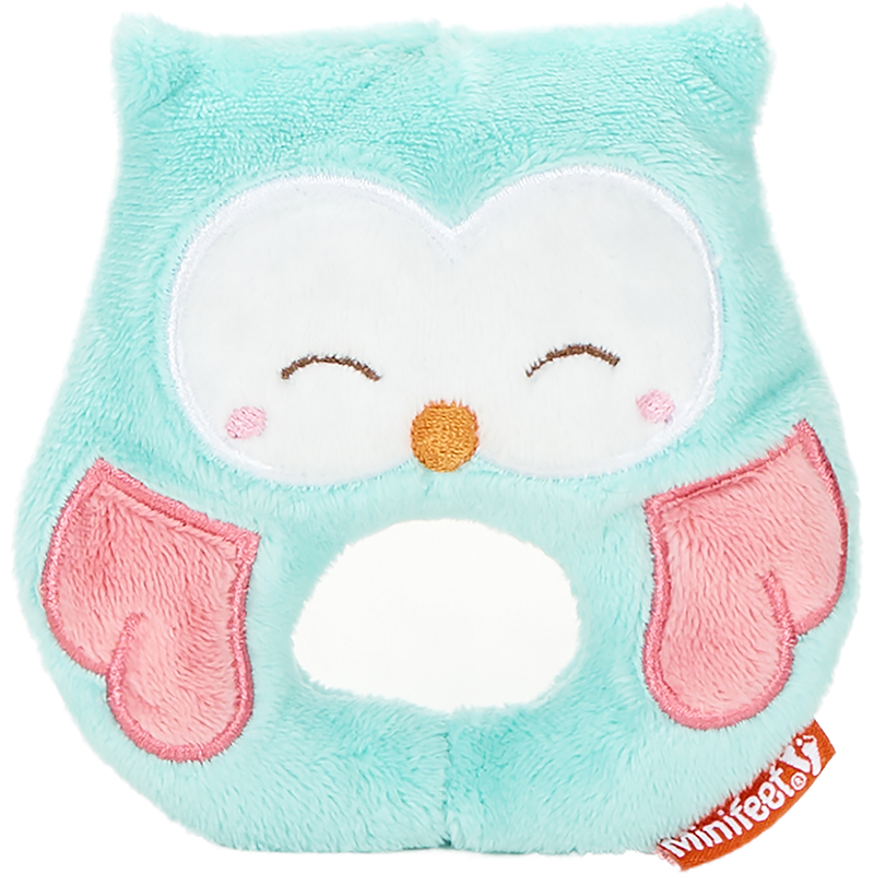 Peluche chouette 11cm - Turquoise