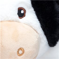 Peluche vache en RPET 24cm - Noir/blanc