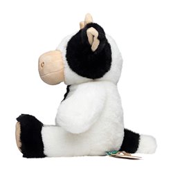 Peluche vache en RPET 24cm - Noir/blanc