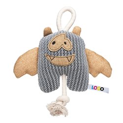 Peluche chauve-souris 30cm - Gris