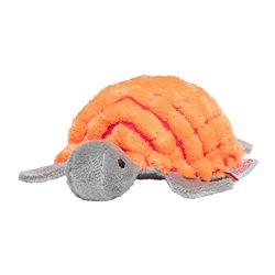 Peluche tortue à grelots 10cm - Orange