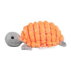 Peluche tortue à grelots 10cm - Orange