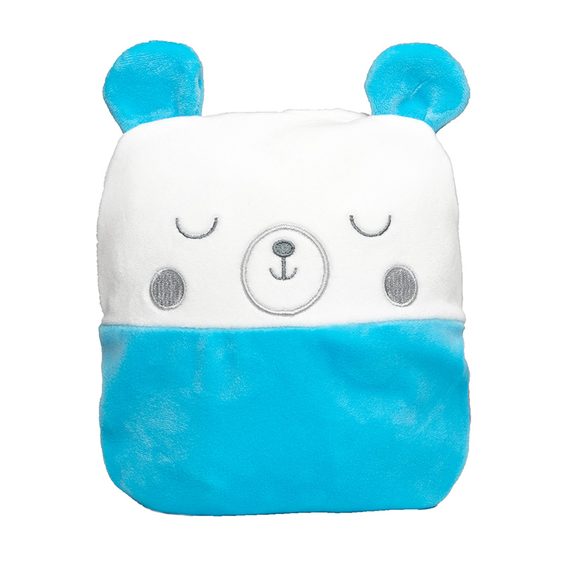 Peluche ours 23cm - Bleu