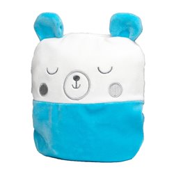 Peluche ours 23cm - Bleu