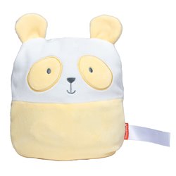 Peluche panda 23cm - Jaune