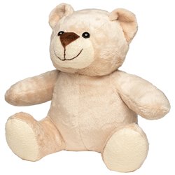 Peluche ours L 23cm - Beige